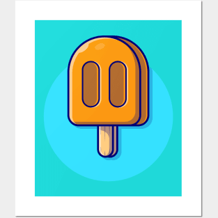 Popsicle Cartoon Vector Icon Illustration (9) Posters and Art